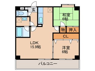 サンシティ南ヶ丘21の物件間取画像